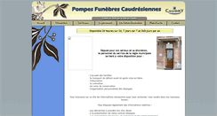 Desktop Screenshot of pompes-funebres.caudry.fr